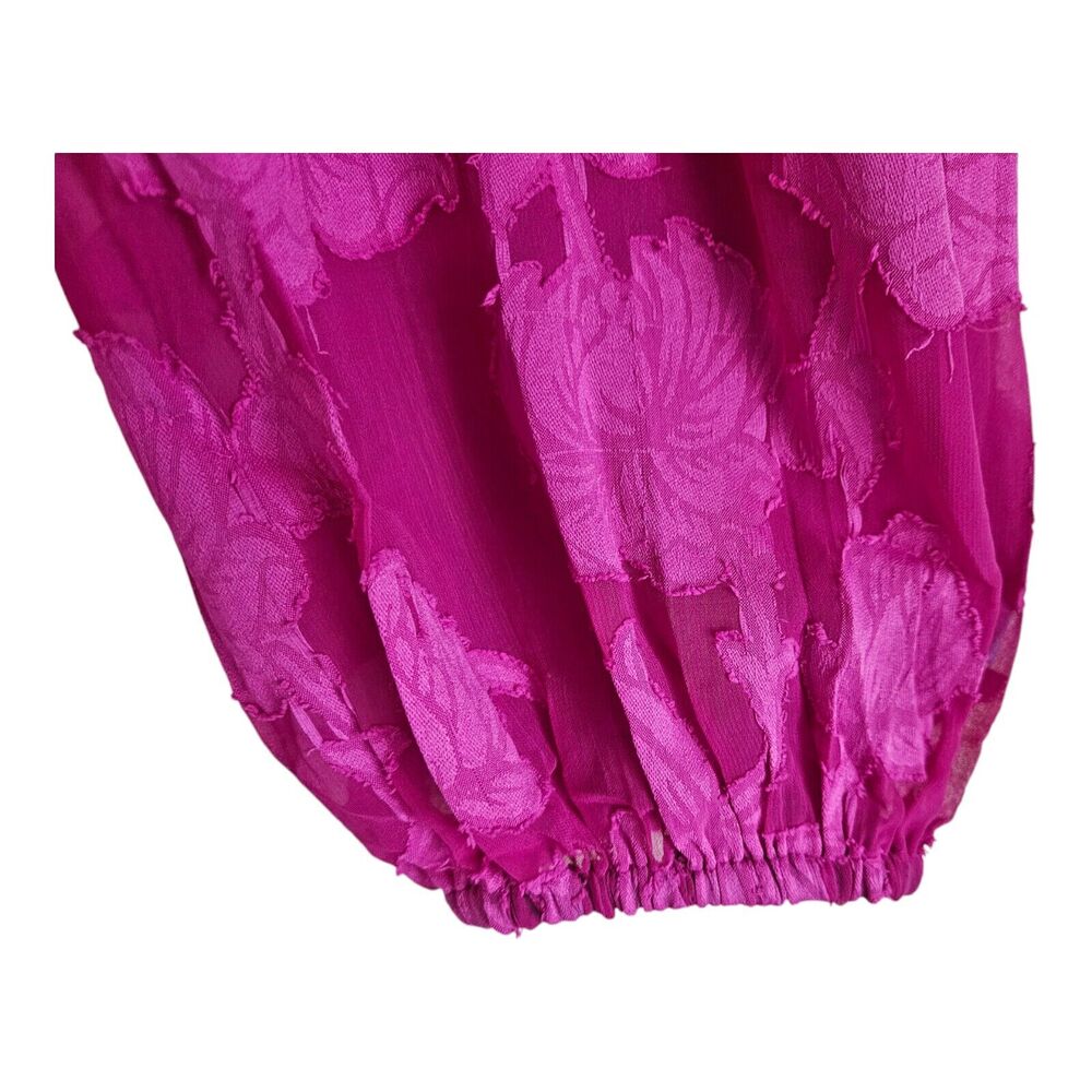 BAND OF THE FREE GYPSIES Women's M Mini Dress Kiss Me Fuchsia Fit & Flare Lined - Picture 6 of 11
